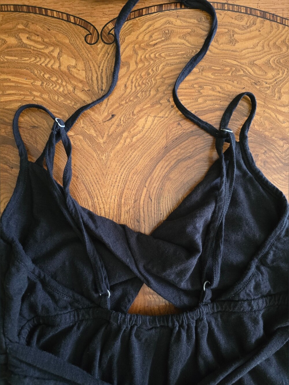 Roxy Black Halter Maxi Dress Womens Size Small, Cotton, Keyhole Bust, Flowy - Picture 7 of 11